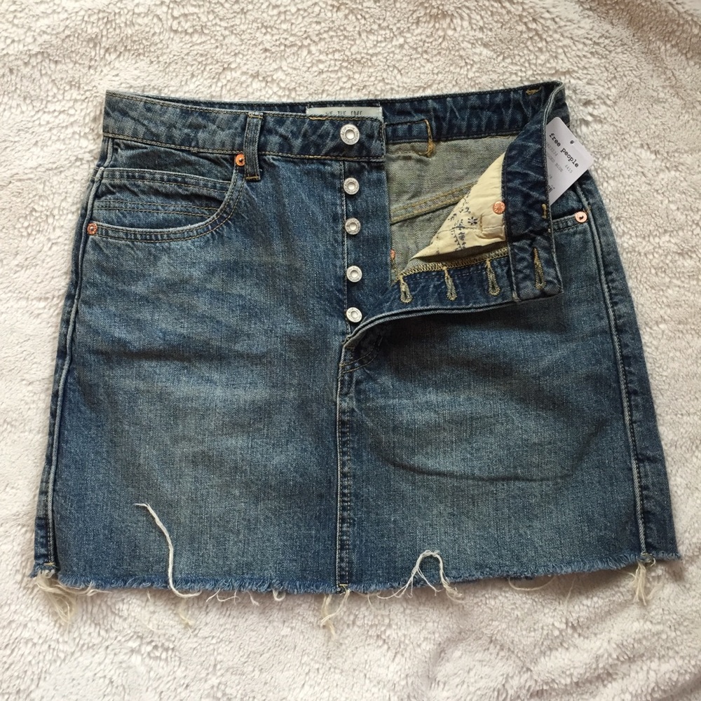 We the free denim skirt size 28